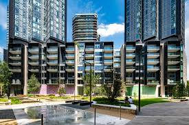 Residential development with landscaped courtyard